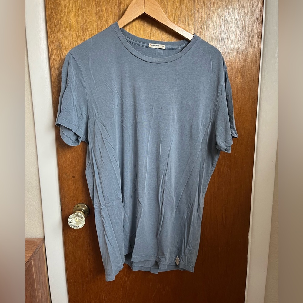 Marine Layer Slate Blue Short Sleeve Tee